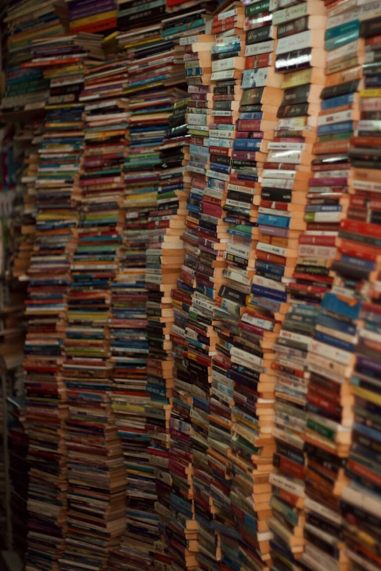 stacks of books