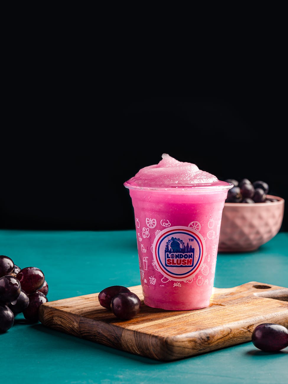 grape juice drink in close up photography