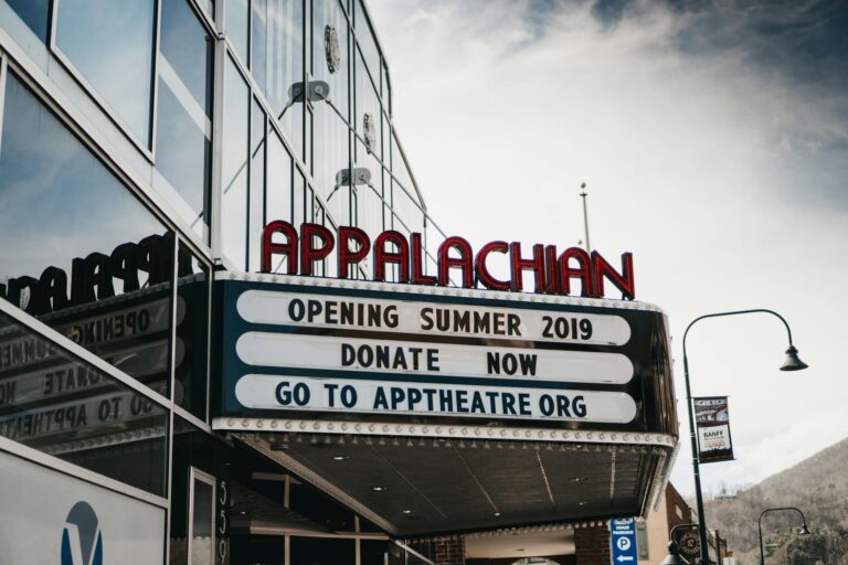 signage at the appalachian theatre in boone north carolina