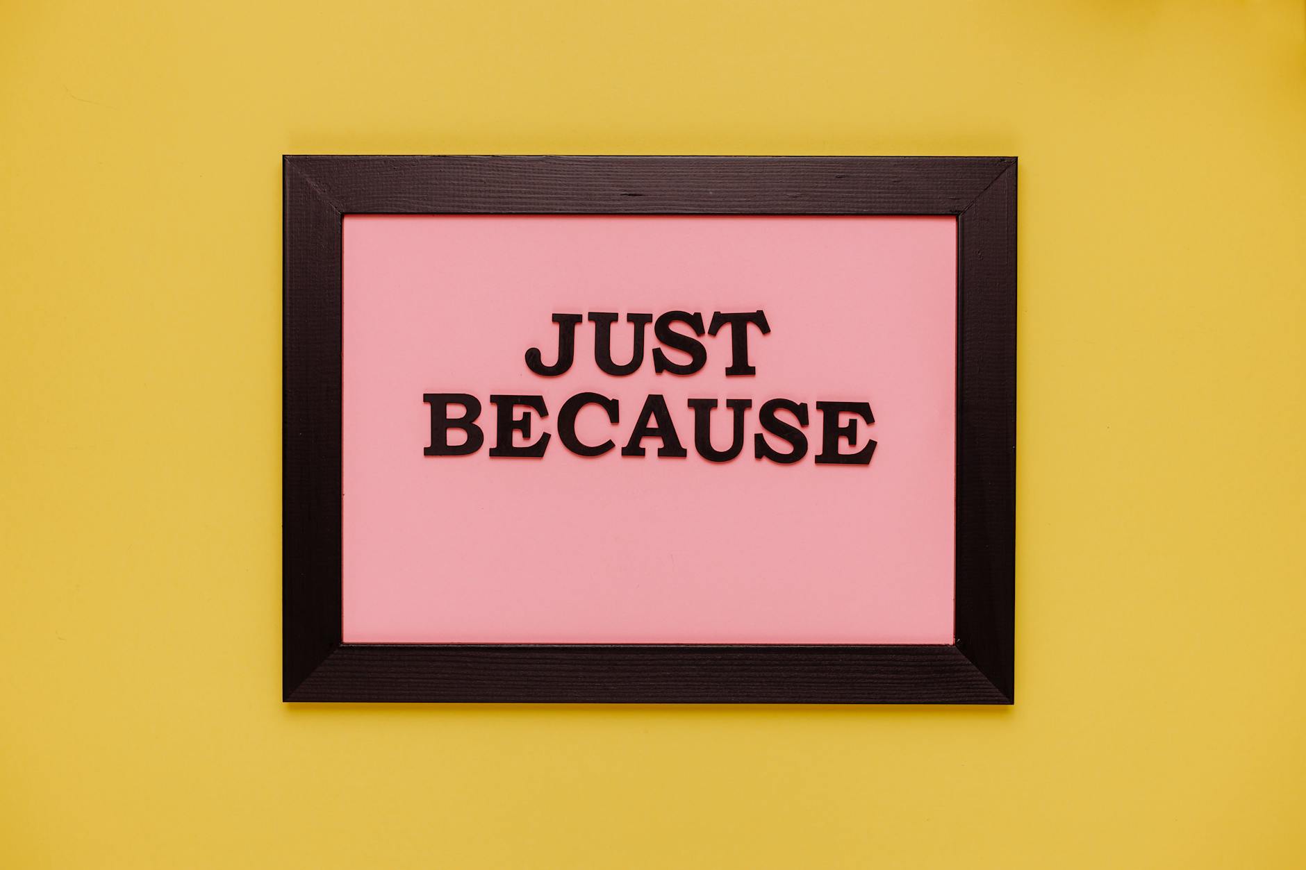 a frame with letter cutouts