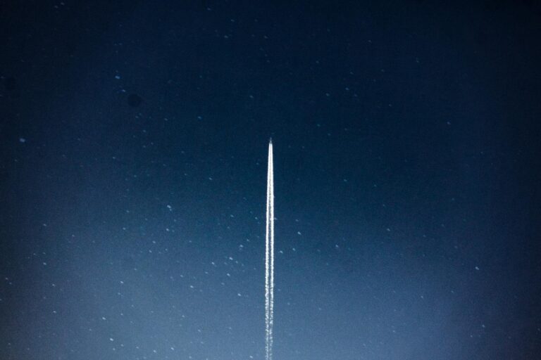 space shuttle launch during nighttime