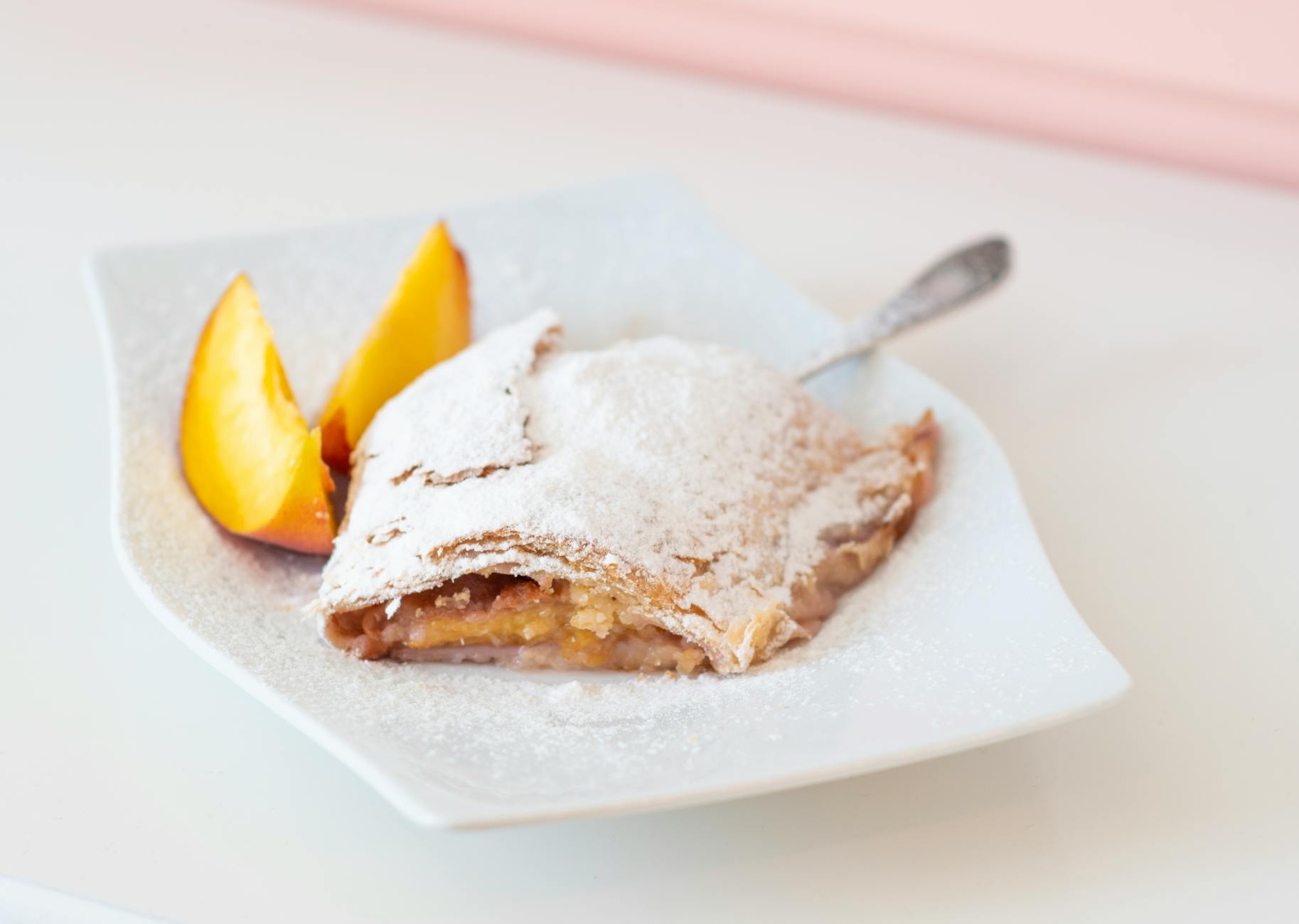 strudel on a plate